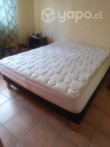 Cama americana 2 plazas celda c/. Velador