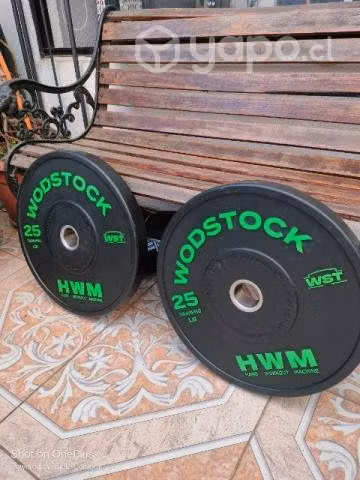 Par de discos olímpicos 50 lb. (NUEVO)
