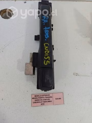 Manilla Exterior Negra Pta Tra Der Ch Nw Dmax 2018