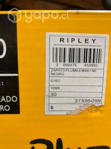 Zapatillas escolar negras nuevas talla 30 - Imagen 2