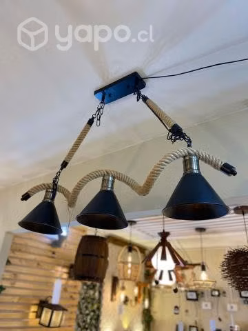 💡lámparas rústicas