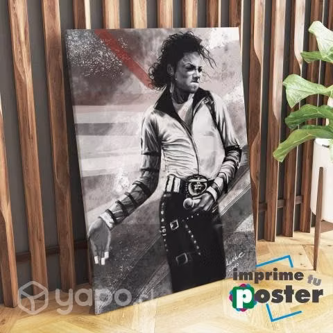 CUADRO DE MICHAEL JACKSON 40x55cm llegar y colgar