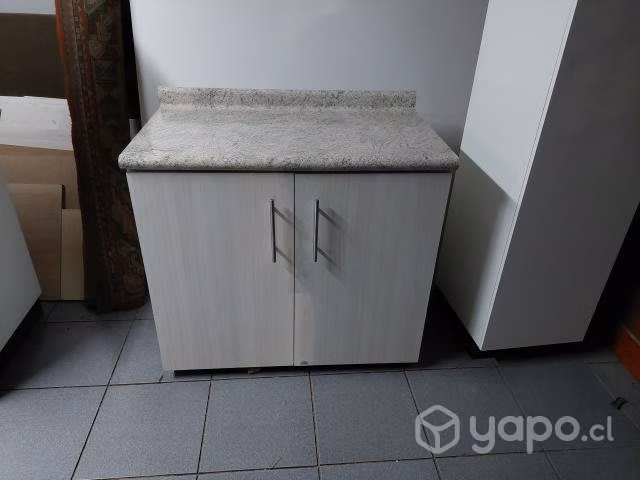 Mueble base con cubierta poformada