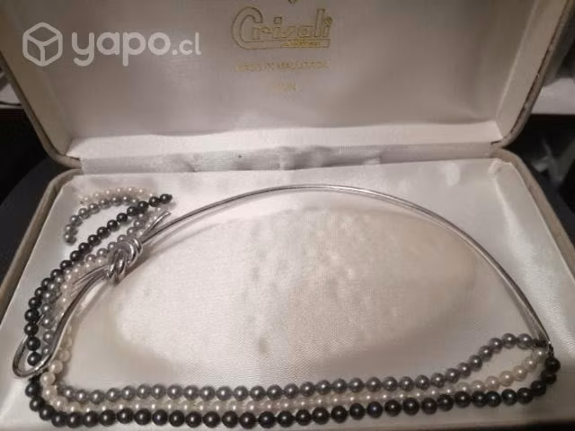 Collar de perlas y plata - Imagen 2