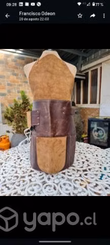 Pechera asadera 100%cuero