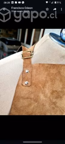 Pechera asadera 100%cuero