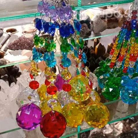 Prismas , cristales de colores coleccionables