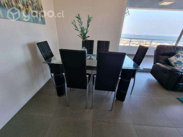 mesa de vidrio con 5 sillas - Imagen 5