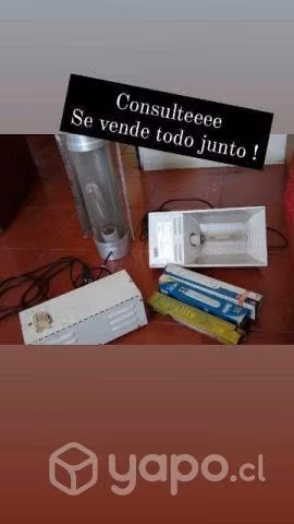 Kit iluminación de indoor ,ampolletas de sodio de