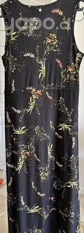 Vestido negro largo elasticado - Varesa talla M