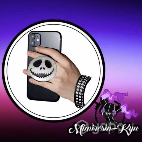 Popsocket Jack Skellington de resina. Mimiresinkyu - Imagen 2