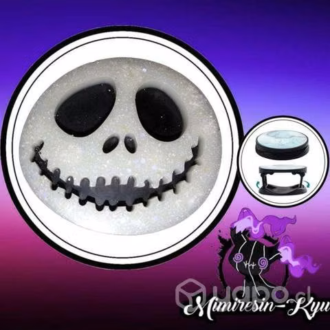 Popsocket Jack Skellington de resina. Mimiresinkyu