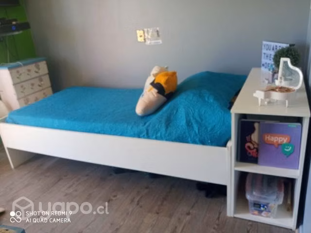 Cama modular 1 plaza, sin colchón