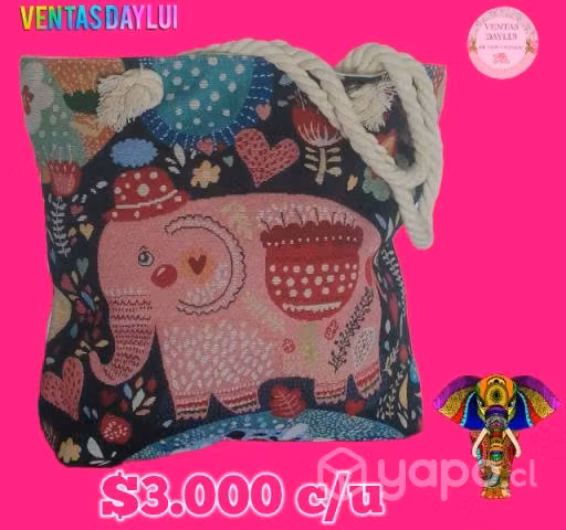 Bolsos casuales para paseos, playa, picnic, etc.
