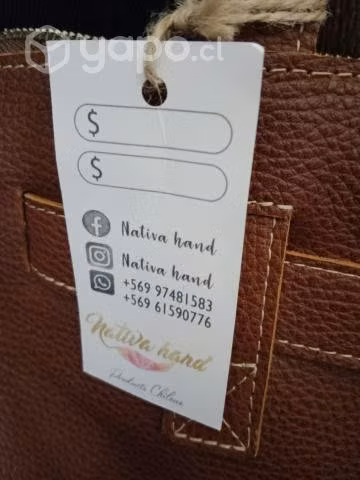 Cartera de cuero marca naturanueva