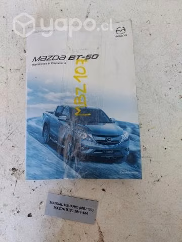 Manual Usuario (MBZ107) Mazda BT50 2019 4x4