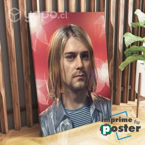 CUADRO DE KURT COBAIN 40x55cm llegar y colgar