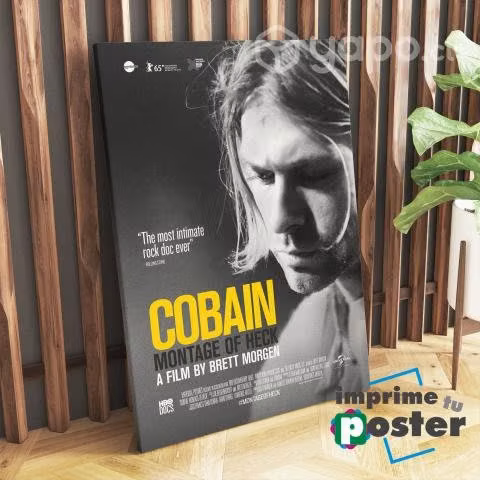 CUADRO DE KURT COBAIN 40x55cm llegar y colgar