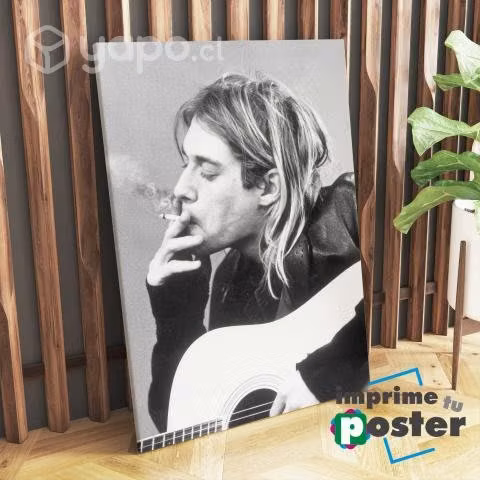CUADRO DE KURT COBAIN 40x55cm llegar y colgar