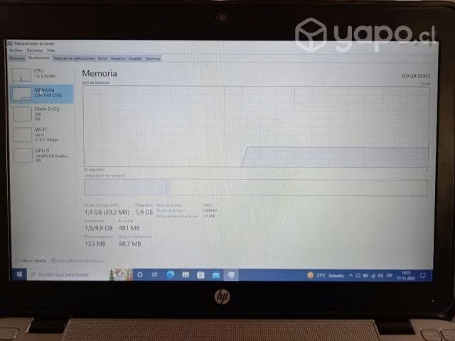 HP Elitebook 820 i5 8 GB RAM