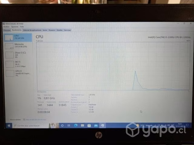 HP Elitebook 820 i5 8 GB RAM