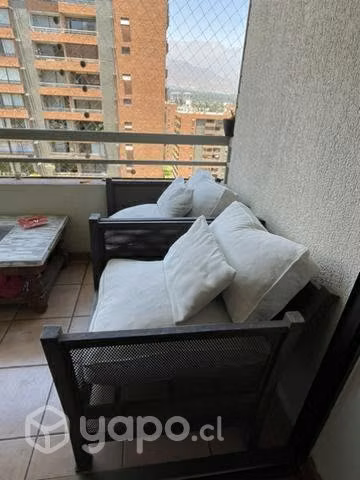Sillones de terraza línea plana/ fierro tipo malla