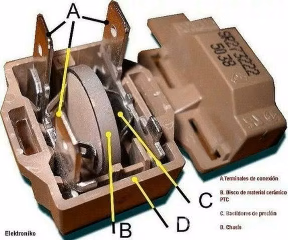 Reley arranque conjunto para refrigerador