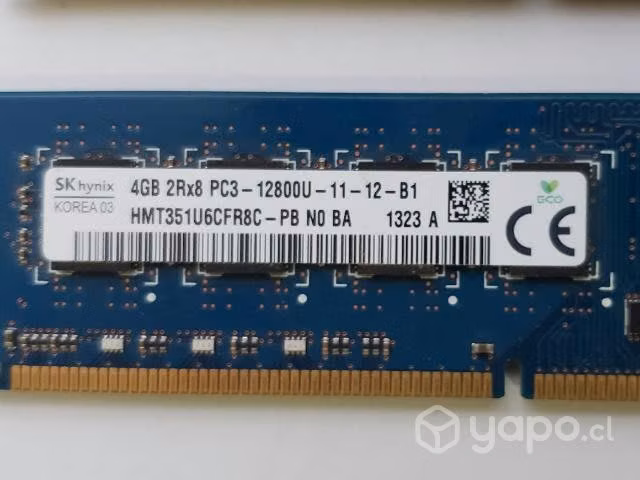 Pack 8gb (4gbx2) De Memoria Ddr3 Hynix/kingston - Imagen 3