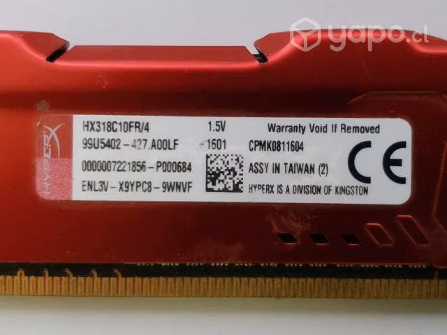 Pack 8gb (4gbx2) De Memoria Ddr3 Hynix/kingston - Imagen 2