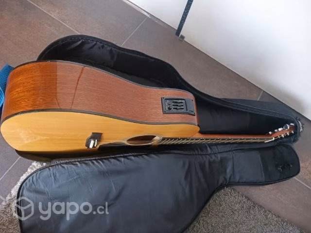 Guitarra electroacústica walden cuerdas metálicas