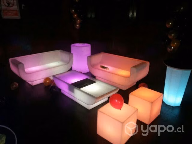 Muebles led, muebles iluminados, mobiliario led