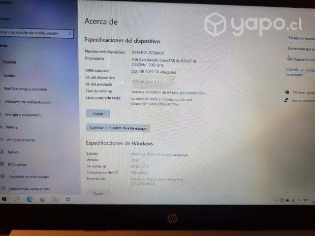 Notebook hp