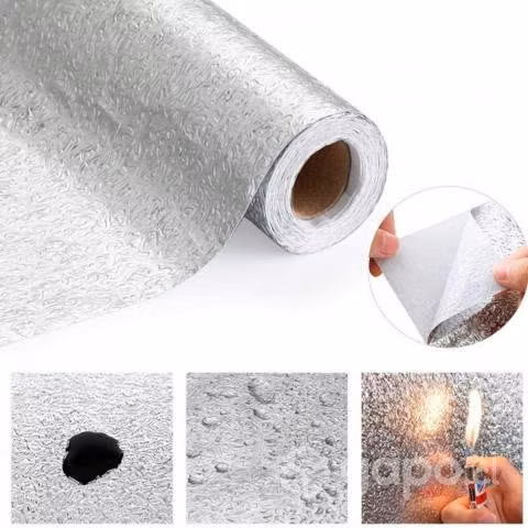 Papel autoadhesivo de aluminio resistente 30cm - Imagen 2