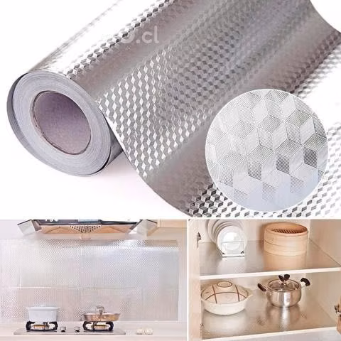 Papel autoadhesivo de aluminio resistente 30cm - Imagen 5