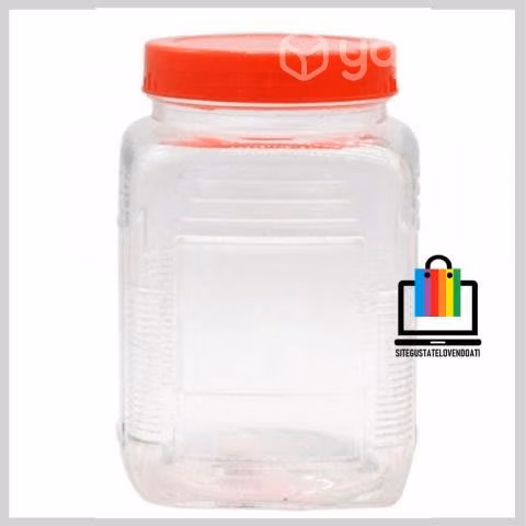 Frasco de Vidrio Grueso de 2700 ml con tapa - Imagen 2