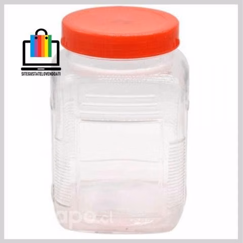 Frasco de Vidrio Grueso de 2700 ml con tapa