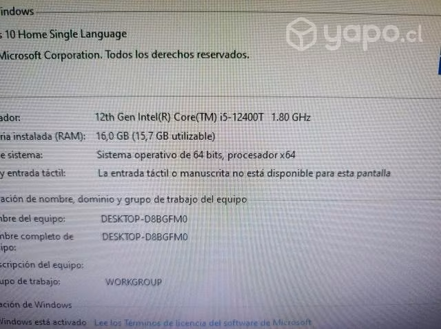 Lenovo i5 12th Gen de 16gb de ram - Imagen 4