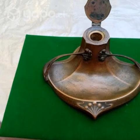Tintero Peltre Art Nouveau año 1920