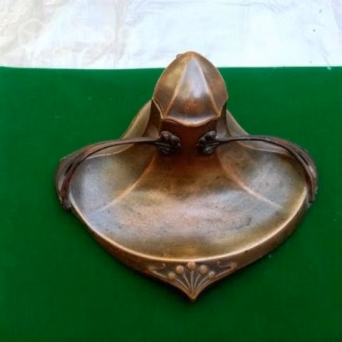Tintero Peltre Art Nouveau año 1920