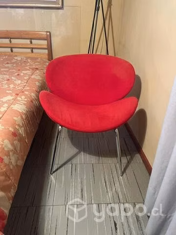 Sillón rojo excelente Estado - Imagen 2