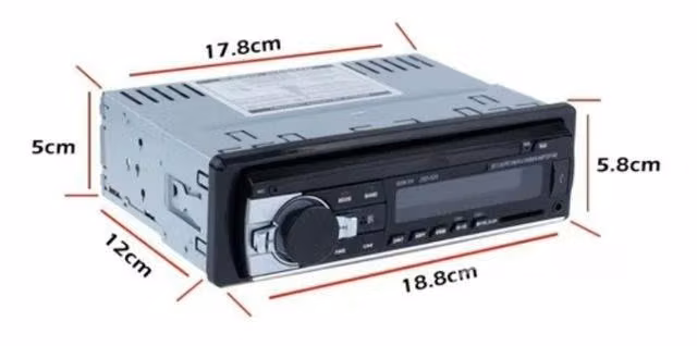 Radio Bluetooth Auto Mp3 Usb Sd Aux Fm 1 Din Ester