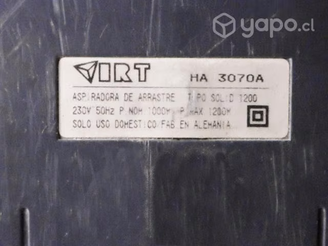 Aspiradora IRT 3070 / 1200w / impecable - Imagen 5
