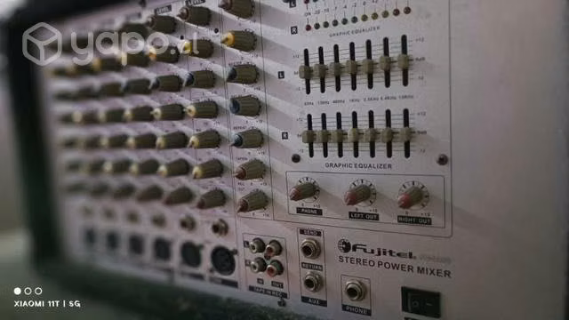 Parlantes y amplificador fujitel