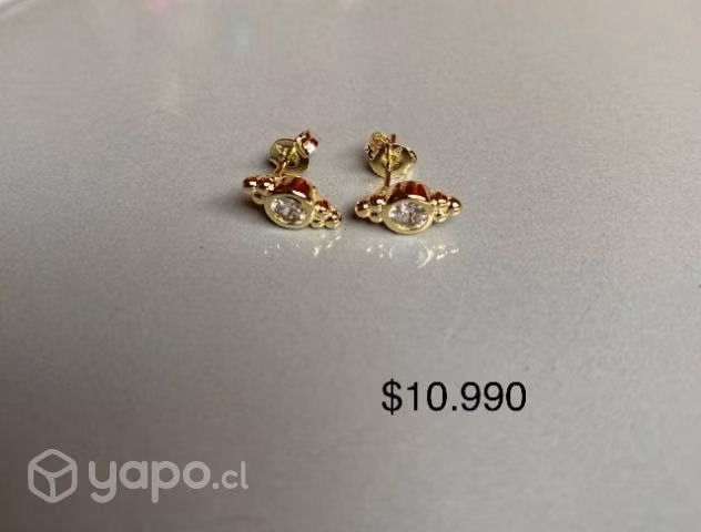 Aros bañados en oro