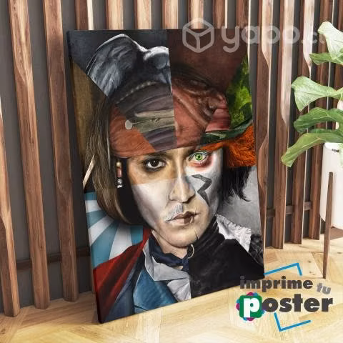 CUADRO DE JOHNNY DEPP 40x55cm llegar y colgar