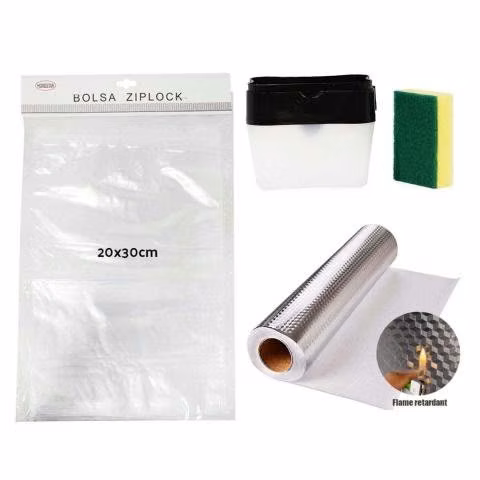 Combo 2 para la casa bolsa+dispensador+papel alumi