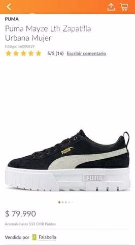 Zapatillas puma modelo Mayze