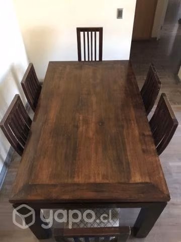 Comedor madera 6 personas