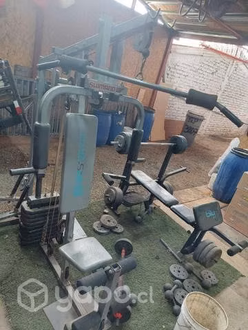 Gimnasio completo 2 maquinas multi ejercicios
