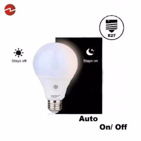 Ampolleta Sensor Luz Crepuscular Fotocelda 9w Led